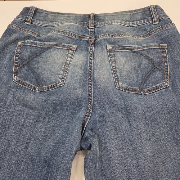 Lane Bryant Women's Denim Jeans Bootcut Low Rise Blue Size 16 Classic - Picture 9 of 12